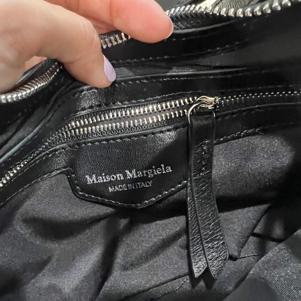 Maison Martin Margiela Black Padded Leather Crossbody Bag - Picture 3 of 13
